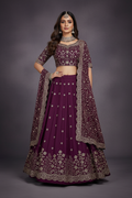Amethyst Elegance Saree Fabric