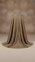 Antique Taupe Cotton Blend Brocade