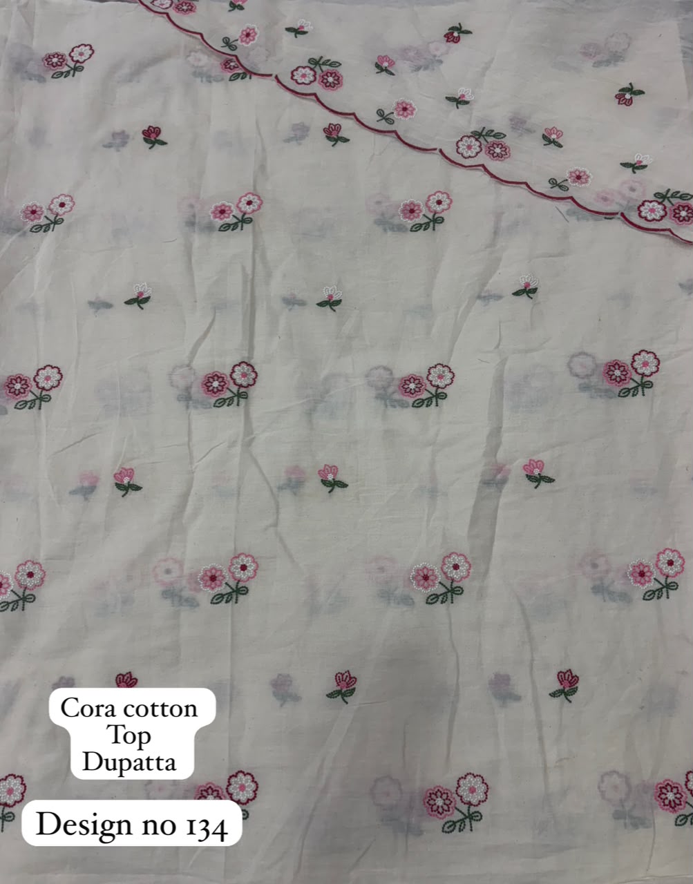 Kora Cotton Work D.No 134